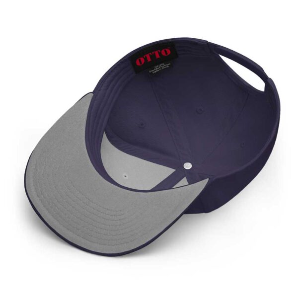 Navy Blue Snapback (White Stitch, Cursive) - Image 7