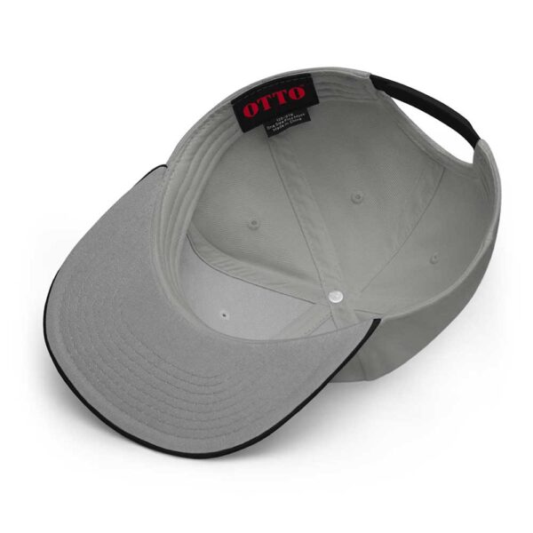 Black/Gray/Gray Snapback (White Stitch, Cursive) - Image 4